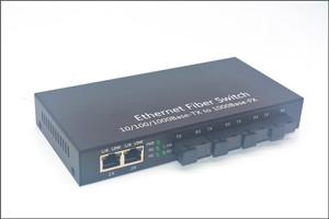Convertisseur de média fibre optique Gigabit 4 ports avec 2 ports Ethernet RJ45, ports fibre optique SC fixes 3-80 km, commutateur fibre optique monomode - Product Image 4