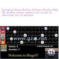 Logiciel professionnel pour machine à bingo 1-75 et 1-90, système de contrôle électronique personnalisable avec écran flash pour jeu de loterie