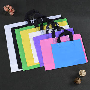 Vente en gros de sacs à provisions en plastique coloré LDPE de haute qualité personnalisés avec logo - Product Image 1