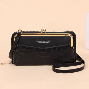 Elegante Mini Bolso de Hombro Cruzado de PU Impermeable y Ligero con Correa, Perfecto para Uso Diario, Viajes, Cartera, <span class=keywords><strong>Bolsillo</strong></span> - Product Image 3