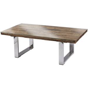 Table basse rectangulaire en bois massif de qualité supérieure, design moderne, robuste et résistante, prix de gros. - Product Image 1