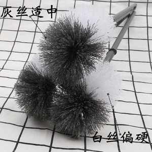 Escobilla para inodoro de plástico con mango largo de 370 mm y cerdas de 30 mm para limpieza del baño - Product Image 3