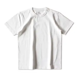 PRINTFUN 2021夏季新款100% 纯棉白色纯色t恤男士原因o-n领宽松合身t恤男Logo定制街头t恤