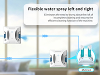 Robot Limpiacristales Eléctrico de Alta Eficiencia W6 con Rutas Z&N para Uso Comercial y Hotelero, Ideal para Ventanas Francesas Grandes
