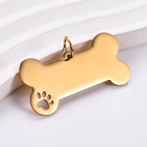 Colgante Grande en Blanco Estilo Hip Hop de Acero Inoxidable con Forma de Perro para Hombre, Amuleto para Collar, Llavero, Accesorios para Hacer Joyas DIY - Product Image 5