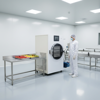 Machine de lyophilisation commerciale pour aliments (viande, bonbons, légumes, fruits, café, fleurs) de 1 à 20 kg