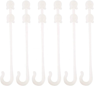 Clip de greffage en PC durable <span class=keywords><strong>pour</strong></span> serre agricole multi-travées, crochet en J <span class=keywords><strong>pour</strong></span> prévenir la chute des fruits et soutenir les tiges - Product Image 1