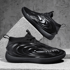 รองเท้าบาสเก็ตบอลผู้ชายดีไซน์ล้ำสมัย สีเงินเมทัลลิก ลายคลื่น น้ำหนักเบาพิเศษ สวยงาม ทันสมัย ประสิทธิภาพสูง สำหรับเล่นกลางแจ้ง - Product Image 5