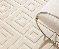 Shag Collection Area Rug Non-Shedding Easy Care Jacquard Carpet for Living Room Bedroom