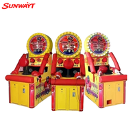 Machine de jeu d'arcade de boxe à monnayeur, avec fonctions de frappe, de coup de pied et de tir, pour entraînement de force Hercules, construction en plastique et métal, version anglaise
