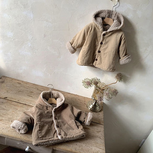 Chaqueta <span class=keywords><strong>de</strong></span> Invierno Orgánica <span class=keywords><strong>para</strong></span> Bebés <span class=keywords><strong>de</strong></span> <span class=keywords><strong>3</strong></span> <span class=keywords><strong>Meses</strong></span> <span class=keywords><strong>a</strong></span> 1 <span class=keywords><strong>A</strong></span>ño, Cárdigan Informal Grueso <span class=keywords><strong>de</strong></span> Lana <span class=keywords><strong>de</strong></span> Cordero, Impermeable, con Overol <span class=keywords><strong>de</strong></span> Pana - Product Image 2