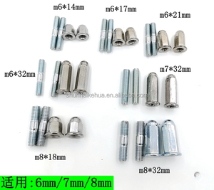 Vis de fixation M6 M7 M8 M10 <span class=keywords><strong>DIN</strong></span> <span class=keywords><strong>939</strong></span> Gr 8.8 pour pièces d'échappement, goujons haute résistance, goujons filetés double extrémité - Product Image 5