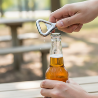 Promotion Fabricant : Décapsuleur de Bouteilles en Métal Personnalisable, Chrome, Vierge pour Sublimation, pour Hôtels et Bars