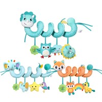 Vente en gros Jouets enveloppants populaires pour berceau de bébé avec cloches Jouets enveloppants pour berceau en noir et blanc Jouet pour bébé Chaîne enveloppante