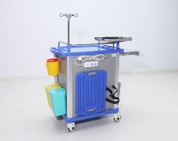 Chariot de surveillance médicale pour patient, design moderne, en ABS, pour hôtels, centres commerciaux, cliniques extérieures et équipements médicaux