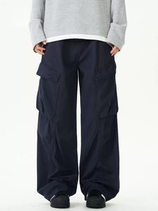Pantalon cargo homme Maillard tons terre, style japonais vintage délavé, multi-poches, coupe large, décontracté, streetwear, <span class=keywords><strong>City</strong></span> Boy - Product Image 5