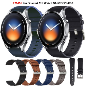 Correa de Reloj Deportiva y Elegante para Hombre, de Cuero Sintético de 22 mm, con Hebilla Ajustable, para Reemplazo de Correa de Reloj - Product Image 1