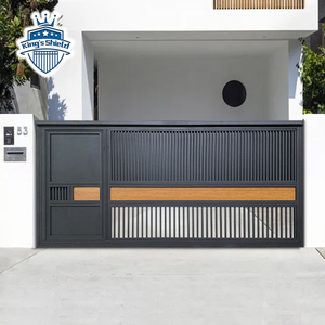 High Quality Customized Decorative Courtyard Entrance Sliding <strong>Gate</strong> Aluminum Fence <strong>Gate</strong> Driveway Sliding <strong>Gate</strong> - Product Image 5
