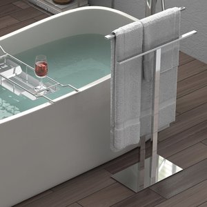 Portasciugamani autoportante a forma di T portasciugamani portasciugamani in acciaio inossidabile per <span class=keywords><strong>bagno</strong></span> - Product Image 4