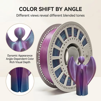 Filament PLA Soie Bicolore Personnalisé avec Logo 1.75mm 1kg, Imprimante 3D Deux Tons, Lisse Brillant Sans Filamentisation, Haute Précision