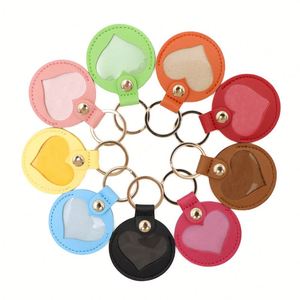 Fast Shipping Hair Storage Bag Keychain Pu Leather Portable Key Ring Pet <b>Memorial</b> Photo Holder <b>Gift</b> for Pets - Product Image 2