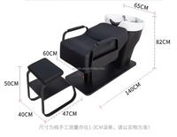 MOOLIN Meilleure Vente Fauteuil de Lavage Capillaire avec Massage et Spa, Lit de Lavage, Unité de Lavage Dorsal avec Bassin et Évier