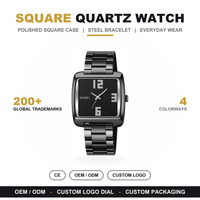 SKMEI 2138 Modische Analoge Quarzuhr für Herren und Damen Edelstahl-Gliederarmband 3ATM Wasserdicht Streetwear-Outfit Zeitmesser