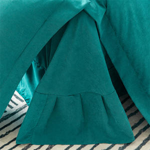 ชุดสี่ชิ้นคุณภาพสูงสำหรับทุกฤดูชุดผ้าปูเตียง300TC โพลีเอสเตอร์สีทึบทันสมัย - Product Image 3