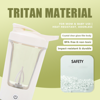 Mug électrique portable à agitation automatique, rechargeable par USB, tasse à mélange magnétique automatique, bouteille shaker de qualité alimentaire avec couvercle pour le sport