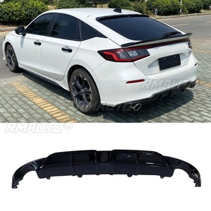 <b>For</b> Honda Civic 11th gen Hatchback 2021-2024 <b>Car</b> Rear Bumper Lip Splitter Double Outlet <b>Diffuser</b> Body Kit Bumper Protector - Product Image 3
