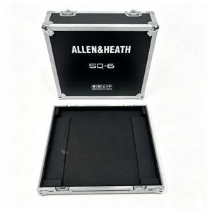 กล่องใส่เครื่องผสมเสียงดิจิตอลแบบพกพาคุณภาพสูง OEM สำหรับ <span class=keywords><strong>Allen</strong></span>&<span class=keywords><strong>Heath</strong></span> <span class=keywords><strong>SQ6</strong></span> พร้อมหูหิ้ว 4 จุดและฐานยาง - Product Image 1