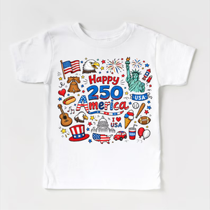 T-Shirt Patriottica per il 250° Anniversario della Bandiera Americana, 4 Luglio 1776-2026, Maglietta Casual da Uomo in Cotone Lavorato a Maglia con Stampa - Product Image 4