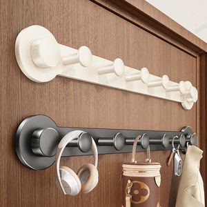 Suction Cup <b>Hooks</b> Wall Mounted <b>Adhesive</b> No Drill Rectangle <b>Hook</b> For Living Room Bedroom Bathroom Door Coat Rack - Product Image 2