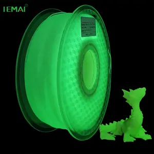 Bobine pour impression 3D, Filament en PLA, imprimante 3D, lueur dans la nuit, couleur vert sombre, 1 kg, 1.75mm, polyuréthane 1Kg/bobine