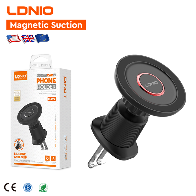 LDNIO New MA22 Factory Price Magnet Car air Vent Mount Phone Bracket Car Holder Magnetic Phone Holder for Iphone
