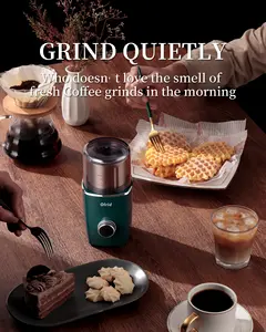 Amazon Hot Selling Adjustable Thickness Coffee Bean Grinder For Hotel Outdoor Travel Portable Mini Grain Grinder For Coffee Bean