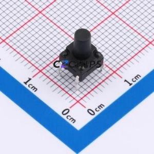 UK-B02123-G9.5-160 Tactile Switch DIP-4P,6.2x6.2mm Switch 1.6N 6.15mm 6.15mm 9.5mm - Product Image 1