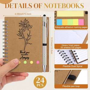 Cuaderno Espiral Vintage de Papel Kraft Grueso, Mini Diario, Cuaderno Simple, Personalizable para Regalo - Product Image 3