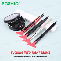 Foshio 精密边缘修边刀具 车窗贴膜乙烯基切割刀 装饰工具