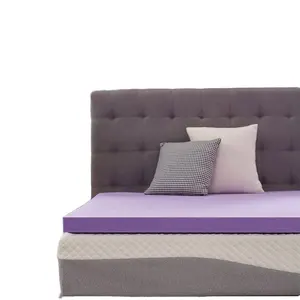 CertiPUR-美国认证双XL 1.5超长凝胶记忆泡沫床垫垫软通风床铺大学宿舍单人床