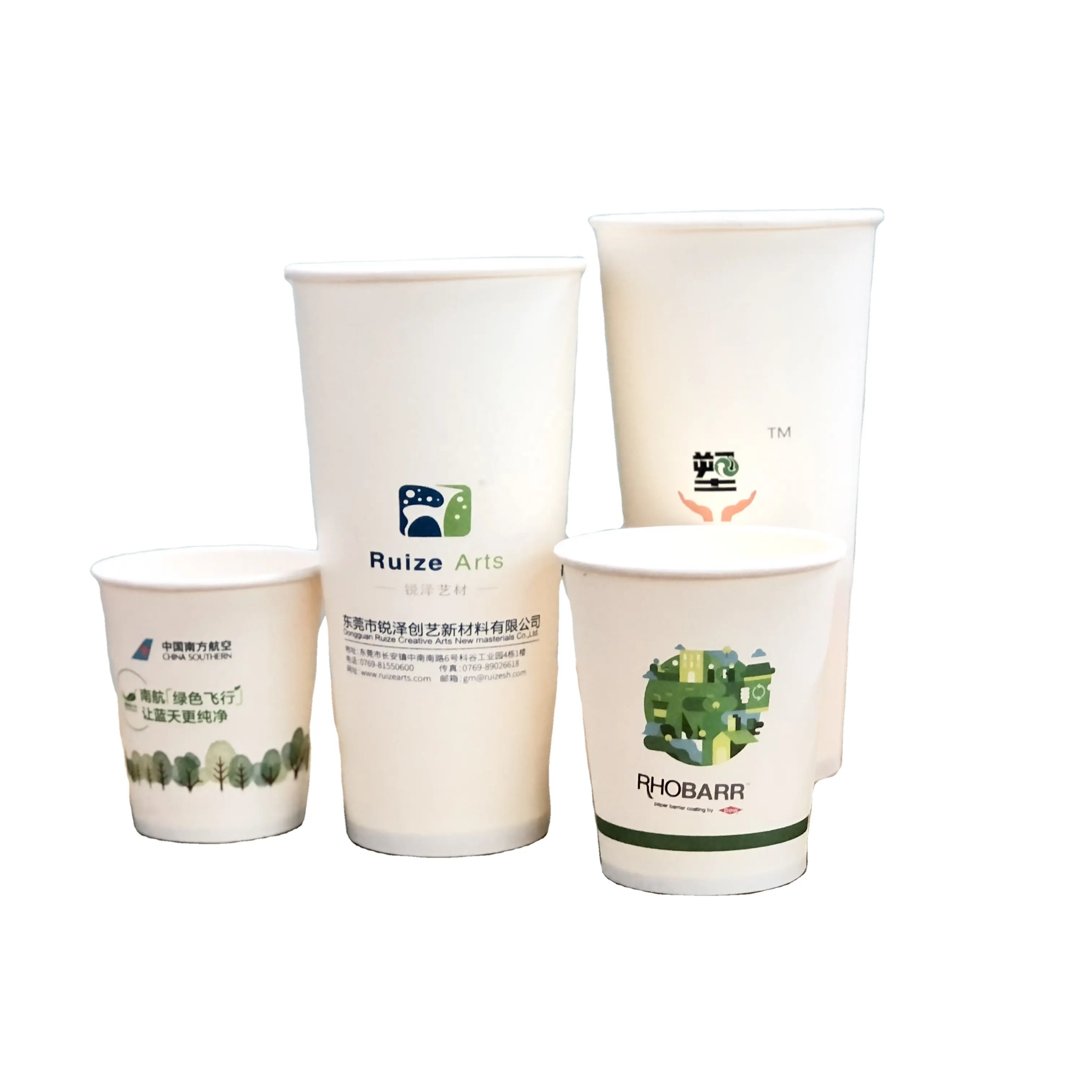 Revêtement de barrière d'eau biodégradable compostable personnalisé sans plastique écologique rouleau de papier sans plastique