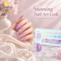Vernis à ongles gel micro-pailleté 12 couleurs en gros, haute qualité, marque privée, fournisseur d'articles de nail art DIY