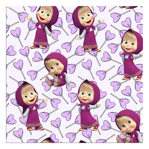 Tela de Algodón 100% con Estampado Digital Personalizado de Dibujos Animados de Niñas y Osos, Popular en Tiendas de Fábrica, para Prendas de Vestir - Product Image 5