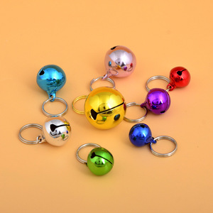 Metal Pet Collar <b>Bell</b> Colorful Multiple Sizes Spring Ring Design for Cats <b>Dogs</b> Holiday Accessories - Product Image 1