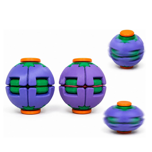 Jouet anti-stress rotatif 3D imprimé, balle de massage, fidget spinner, soulage l'anxiété, jouets en plastique colorés pour enfants et adultes, vente chaude - Product Image 1