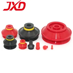 JXD PIAB Ripple Vacuum Sucker B10-2 B15-2 B20 B30-2 B40 B50 Red Double Layer Industrial Vacuum Suction Cup