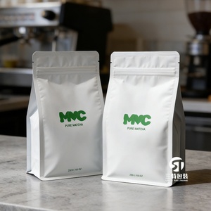 Bolsas de Plástico Personalizadas para Granos de Café, Impresión de Bolsas de Aluminio con Fondo Plano, Válvula de Cierre Blanca, para Alimentos, Papas Fritas, Alimentos para Bebés - Product Image 1