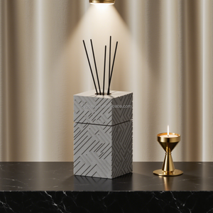 Sang trọng bê tông rỗng sậy khuếch tán Chai 200ml Lớn vuông khuếch tán thiết lập với sậy Gậy khách sạn Hương thơm khuếch tán trang trí - Product Image 5