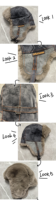 Gorro de piloto QJ OEM personalizado unisex Ushanka térmico de invierno, retro, de piel sintética, con lunares, lazos, forro polar y orejeras gruesas