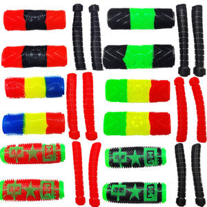 Empuñaduras para manillar de vehículos eléctricos, accesorios de repuesto cilíndricos suaves antideslizantes de arcoíris, impermeables, 5 colores - Product Image 1